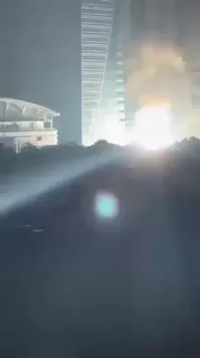 @Babak Taghvaee - The Crisis Watch: BREAKING: Dubai, the largest city of the UAE, is under heavy attack by the IRGC Aerospace Force. Shahed-136 one-way attack drones of the regime are striking residential towers and skyscrapers across t