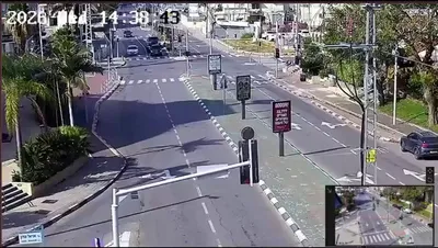 @Babak Taghvaee - The Crisis Watch: CCTV footage released by the Israeli authorities shows the effects caused by the use of cluster munition-equipped ballistic missiles by the IRGC Aerospace Force to target residential areas in the city
