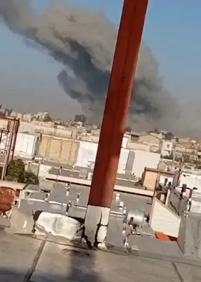 @Babak Taghvaee - The Crisis Watch: This video, recorded a few minutes ago, shows massive columns of smoke rising from a military base near the city of Pol-e Dokhtar in Lorestan Province of Iran as a result of an Israeli airstrike.

#Op