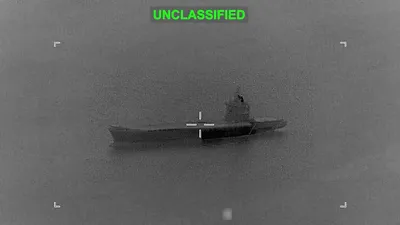 @Visegrád 24: CENTCOM published a video of the destruction of an Iranian drone carrier, IRIS Shahid Bagheri, roughly the size of a WWII aircraft carrier, which was struck and later caught fire.

