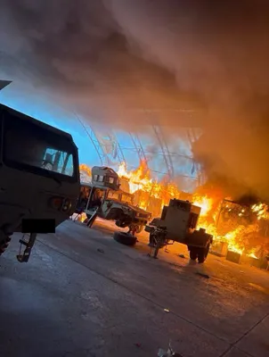 @Babak Taghvaee - The Crisis Watch: Aftermath of the IRGC's ballistic-missile strike at a US Army’s Patriot PAC-3 long-range air defense battery in Al-Dhafra, UAE.

#OperationEpicFury #OperationLionsRoar