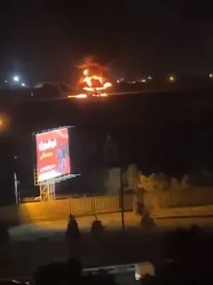 @Visegrád 24: Massive airstrikes were carried out against Mehrabad International Airport in Tehran a few hours ago.  

Several planes, including a Boeing 747, were hit on the tarmac