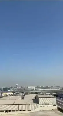 @Babak Taghvaee - The Crisis Watch: BREAKING: This footage shows a one-way attack drone belonging to the IRGC Aerospace Force hitting Dubai International Airport in the UAE. The Islamic Republic of Iran continues targeting major airport