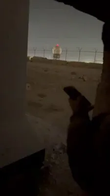 @Babak Taghvaee - The Crisis Watch: This footage, recorded by a U.S. Army soldier at Ali Al Salem Air Base in Kuwait, shows the moment a Shahed-136 one-way attack drone of the IRGC Aerospace Force struck the air traffic control radar of
