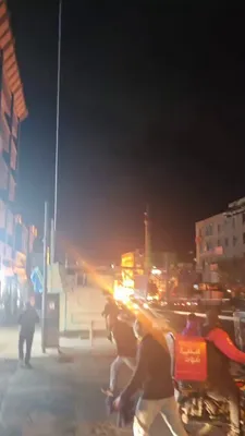 @Babak Taghvaee - The Crisis Watch: BREAKING: Video recorded last night shows the moment oil that had leaked into the sewer system of Tehran—following Israeli airstrikes on three major oil reservoirs in the capital—ignited and suddenly 