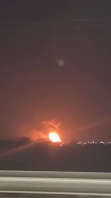 @Babak Taghvaee - The Crisis Watch: BREAKING: The Israeli Air Force continues targeting oil and fuel reservoirs across Iran. This footage shows the fuel storage area of Qeshm Airport in southern Iran on fire following an Israeli airstri