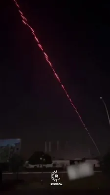@Babak Taghvaee - The Crisis Watch: BREAKING: Video recorded last night in Erbil shows the activity of the U.S. C-RAM short-range air defense system and the shutdown of a Shahed-136 one-way attack drone of the IRGC Aerospace Force. Thes