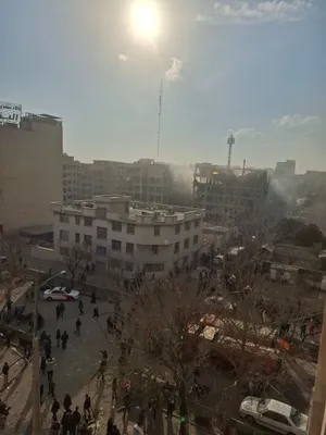 @Vahid Online: 'Bassij base of Resalat Field #Tehran was hit'

Received images, Tuesday, March 8

A citizen had also written: 'Resalat Street, below Farjam, inside Jajerudi Street, the Karbala Basij Resistance Distr