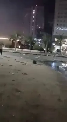 @Babak Taghvaee - The Crisis Watch: BREAKING: The IRGC Aerospace Force targeted another skyscraper or residential building that they claimed was housing U.S. Navy personnel in Manama, Bahrain. The building was targeted using a one-way a
