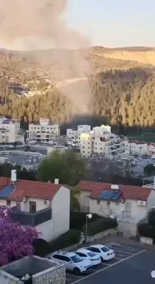 @Babak Taghvaee - The Crisis Watch: BREAKING: An intermediate-range ballistic missile of the IRGC Aerospace Force launched at Israel managed to pass through the air defense barriers set by the U.S. Army and the IDF and hit Beit Shemesh.