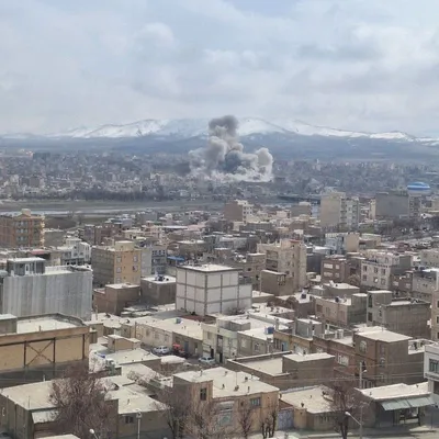 @Mohamad Ahwaze: Breaking | The Iranian repressive police center in the Kurdish city of Saqqez in Iran's Kurdistan province, adjacent to Iraqi Kurdistan, was bombed. This is the hometown of Mahsa Amini, may God have m