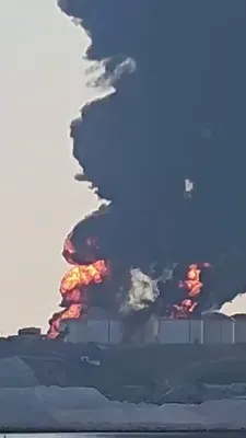 @Babak Taghvaee - The Crisis Watch: BREAKING: The IRGC Space Force does not even spare the number one ally of the Islamic regime of Iran in the Middle East, Oman. They have just conducted a drone strike against the oil reserve facilitie
