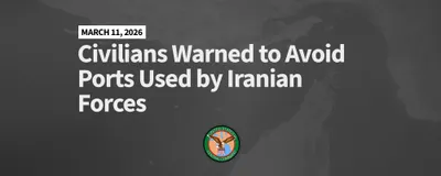 @Shin: هشدار سنتکام به شهروندان ساکن و مستقر در نزدیکی بنادر جمهوری اسلامی: 

نیرو های ایالات متحده از غیرنظامیان در ایران می خواهند فوراً از تمامی تأسیسات بندری که نیروهای دریایی ایران در آن فعالیت دارند، د