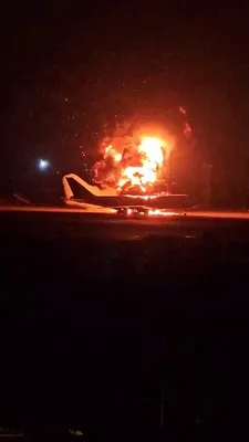 @Babak Taghvaee - The Crisis Watch: BREAKING: Extremely sad scene show the world’s last KC-747 tanker (Boeing 747-131F), 5-8107, on fire following an Israeli airstrike at Mehrabad International Airport in Tehran on March 7, 2026. The ID