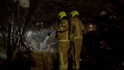 @WarMonitor🇺🇦🇬🇧: Footage shows the aftermath of an Iranian ballistic missile strike in Zarzir, northern Israel, injuring around 30 people and causing heavy damage to several buildings.