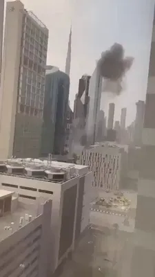 @Babak Taghvaee - The Crisis Watch: BREAKING: Don’t be like the UAE. Never help the Islamic regime of Iran survive, because they do not spare even their friends. An IRGC Aerospace Force Shahed-136 drone strike hit a building at the Duba