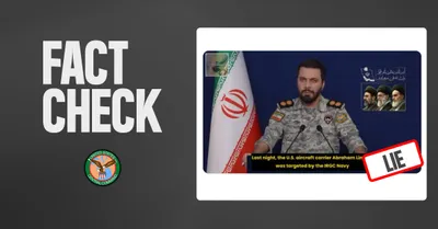 @U.S. Central Command: 🚫 The IRGC is again claiming they've rendered the USS Abraham Lincoln (CVN 72) inoperable. This is after they've previously claimed to have destroyed it multiple times.

✅ The IRGC is not only peddli