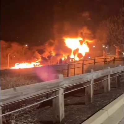 @Babak Taghvaee - The Crisis Watch: BREAKING: Another suspected sabotage operation of the Islamic regime of Iran has taken place inside the United States. A massive explosion has been reported on I-471 near Cincinnati, Ohio. The cause i