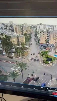 @Babak Taghvaee - The Crisis Watch: BREAKING: CCTV footage recorded in central Israel shows the impact of one of the cluster munitions released by either a Khorramshahr-3 intermediate-range ballistic missile launched by the IRGC Aerospa