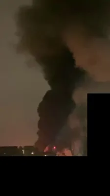 @Open Source Intel: Video obtained by Vahid Online shows massive explosion near Mehrabad Airport west of Tehran, Iran as U.S. and Israel conduct airstrikes.