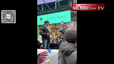 @Open Source Intel: At NYC Al-Quds Day rally, protesters chanted:

“U.S.A., Go to Hell!,” “Khamenei Is the Leader,” “Death to Israel,” “Stop Eating Babies.”

They also praised Sinwar, Nasrallah, the IRGC, and Houthis, ca