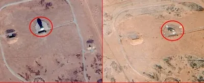 @Babak Taghvaee - The Crisis Watch: BREAKING: Satellite imagery confirms that the IRGC Aerospace Force is now using its ballistic missiles to target early-warning radars in Saudi Arabia. 
Now, they have targeted and destroyed a Saudi AN