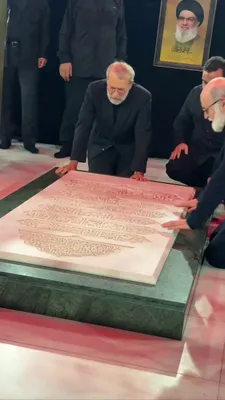 @Open Source Intel: Ali Larijani kissing the tomb of Hezbollah leader Nasrallah a few months ago. 

A few months later, some low level IRGC member will be kissing his.