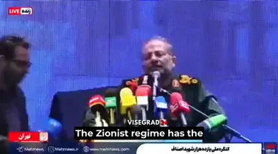 @Visegrád 24: The Commander of Iran’s Basij Forces, Gholamreza Soleimani, reportedly said:

 "Israel has the capability to fight for 10 days, and America has the capability to fight for 30 days."

Israel eliminated