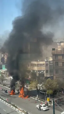 @Vahid Online: Attack on checkpoint in Piroozi Street #Tehran at 11:30

The sender who sent the videos with the above description wrote: Three Basij members [were killed].

Tuesday, March 16 #Iran #Tehran