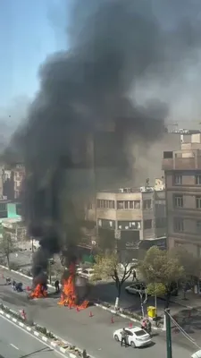 @Babak Taghvaee - The Crisis Watch: BREAKING: Happened few minutes ago, this is another work of art carried out by the Israeli Air Force and IDF commanders. These three videos show the aftermath of a drone strike on a roadblock set up b
