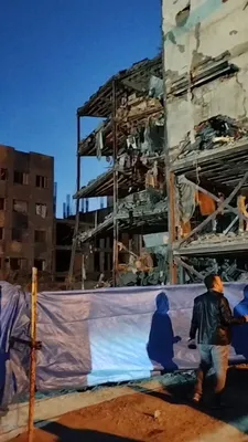 @Vahid Online: 'Phase Two #Pardis'  
Videos received from buildings destroyed in airstrikes around 3 a.m. Tuesday, March 26'  
Earlier, Fars News Agency had reported that Ali Larijani was killed in this attack, but 