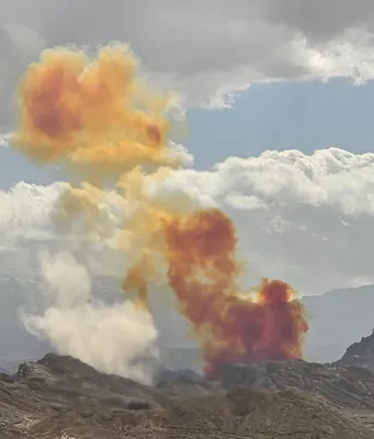 @Babak Taghvaee - The Crisis Watch: BREAKING: Aftermath of ballistic missile launch of the IRGC in Yazd. One of the reasons none of the airstrikes conducted by the U.S. and Israeli Air Forces on this ballistic missile base of the IRGC A