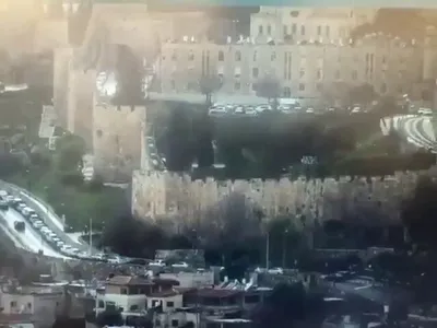 @Babak Taghvaee - The Crisis Watch: BREAKING: Our enemy was close to destroy the disgusting symbol of occupation of Jerusalem by Islamists, the Al-Aqsa mosque, and unfortunately missed it.

A ballistic-missile launched by the IRGC Aeros