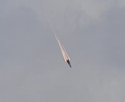 @Babak Taghvaee - The Crisis Watch: This image taken in the city of Jerusalem shows a maneuverable reentry vehicle of a ballistic missile—most likely an Emad-2 of the IRGC Aerospace Force—that was launched at the city and impacted a few