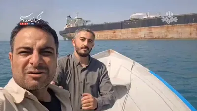 @Open Source Intel: Iran's state media tried to show a maritime standstill in the Strait of Hormuz. The ship in the video is an empty and heavily rusted  Iranian tanker that hasn't moved since last year, well before the 