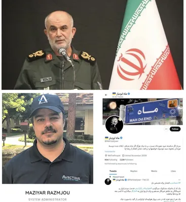 @Babak Taghvaee - The Crisis Watch: BREAKING: These two accounts belong to a notorious influence agent (a psychological operations operative) of the IRGC Intelligence Organization, Maziar Raznjou, who is based in the United States. He h
