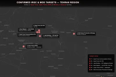 @Shin: Confirmed Targets of the IRGC, Cyber Police and MoD of the Islamic Regime in the past couple of days in the Tehran province (Targeted assassinations and checkpoints excluded) 

1. Quds Force Communica