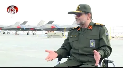 @Goldie Ghamari | گلسا قمری 🇮🇷: In this recent video, the commander of the IRGC Navy is casually threatening to close the Strait of Hormuz with his Temu Navy.

But now Tangsiri is dead and the Temu "war" boat he's sitting on is at t
