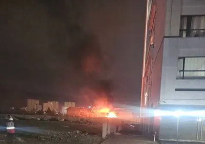 @مملکته: 📝The status of the IRGC Aerospace Cyber Defense Vice Presidency barracks was stuck to the residential towers in Koohak

"At four in the morning on the 7th of Farvardin, they struck the IRGC Cyber Def