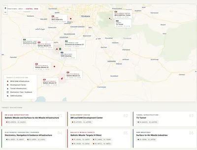 @Shin: Confirmed airstrikes on in the past 48 hours in central Iran (targeted assassinations excluded): 

Ballistic Missile and Surface-to-Air Missile Infrastructure:
35.670275, 51.244011

Ballistic Missile 