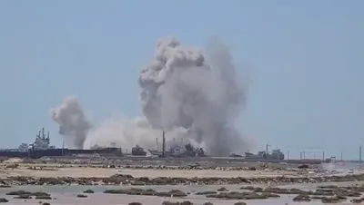 @Babak Taghvaee - The Crisis Watch: BREAKING: At 12:00 local time on Sunday, Bandar Deylam in Bushehr Province, southern Iran, was targeted in an airstrike conducted by aircraft from the USS Abraham Lincoln aircraft carrier of the U.S. 