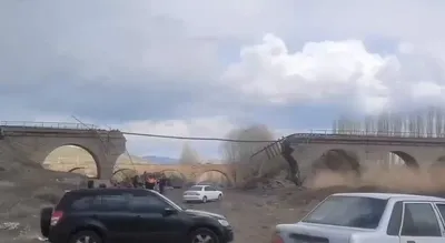 @Babak Taghvaee - The Crisis Watch: BREAKING: This is another war crime. The railway bridge in Aminabad village, Zanjan, was destroyed by the Israeli Air Force in Iran. 

#OperationEpicFury #OperationLionsRoar