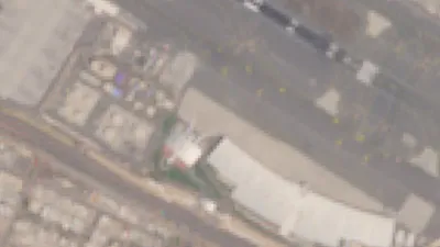 @Babak Taghvaee - The Crisis Watch: BREAKING: Satellite image taken yesterday show damage to one of the fuel reservoirs of Dubai International Airport as a result of the drone strikes of the IRGC Aerospace Force. The VIP terminal of the