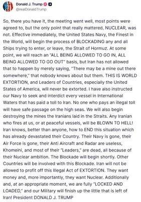 @Eli Afriat 🇮🇱: 🚨🇺🇸🇮🇷Trump: 

• Iran did not agree to any compromise on the nuclear issue, everything that was agreed upon does not matter if more people like this have nuclear power.

- Additional countries wil