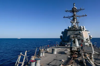 @Babak Taghvaee - The Crisis Watch: BREAKING: The U.S. Navy is using 15 warships to enforce a naval blockade of Iran. They are being positioned in the Oman Sea, the Strait of Hormuz, and the Persian Gulf.

Most of them are Arleigh Burke