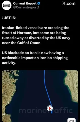 @🇮🇷LiveIranNews🇮🇱: ⚡🇺🇸🦀Continuation of maritime blockade operations and serious disruption in the passage of ships associated with the terrorist regime of the Islamic Republic/Reports indicate that ships associated w