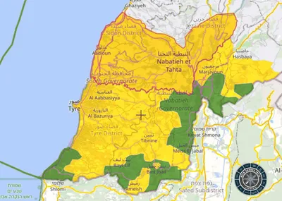 @Open Source Intel: Approximate IDF control in Lebanon during the ceasefire. 

No idea how Hezbollah agreed to this.