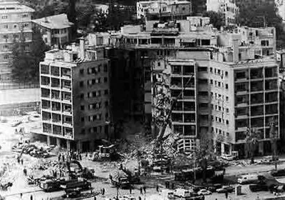 @Visegrád 24: On April 18th 1983, the organization which would later name itself Hezbollah carried out a suicide bombing attack against the U.S. Embassy in Beirut, 63 people, including 17 Americans.

A suicide bomb