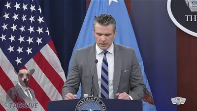 @Open Source Intel: Secretary of War Pete Hegseth: 

Iran's battered military, the IRGC specifically, has been reduced to a gang of pirates with a flag. 

They cloak their aggression in slogans, but the world now sees th