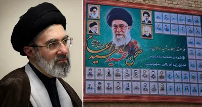 @𝐍𝐢𝐨𝐡 𝐁𝐞𝐫𝐠 🇮🇷 ✡︎: In other news:

Mojtaba Khamenei is likely dead.

That, or the regime in Iran unveiled a mural for their "martyrs" and put his face on it by mistake.